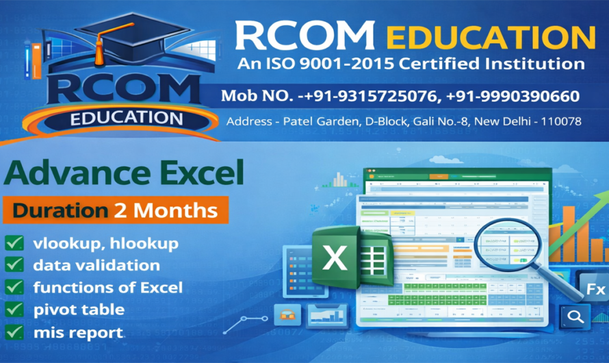 Advance Excel Course