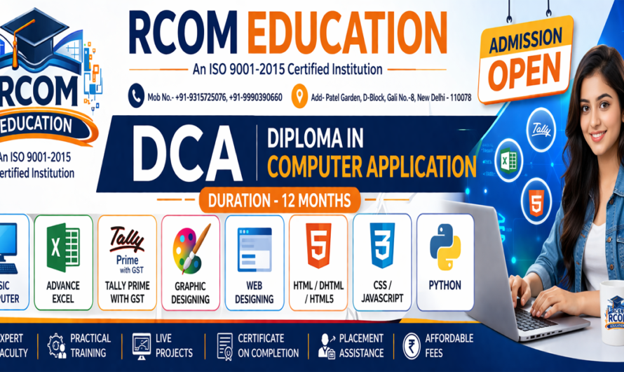 DCA – Diploma in Computer Application